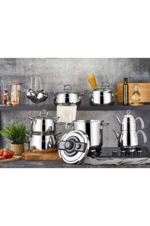 MNZ-Acacia Dowry Set 18 قطع 2002-p الفضة P19331S6101 - Kahramanlar