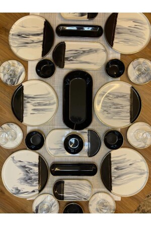 MNZ-Acar Majestic 31 قطعة الإفطار مجموعة ACR-KSM01 - Evanev