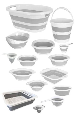 مجموعة مطبخ مقوّمة من MNZ-Accordion - قابلة للقلب 15 قطعة كاملة من المعدات المعدنية 4in1AKR - Sweet Ela