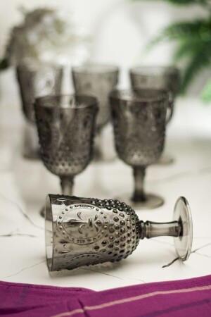 MNZ-Acrylic مدخن 6 قطع كوب & الماء مشروب شرب كافي 450 مل (ليس زجاج) Magıcayaklidp6 - EWs