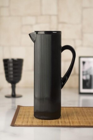 MNZ-Acrylic Baroque 1.5 Lt جنج أسود (تناسب على رف غطاء الثلاجة) 6739 - Genel Markalar