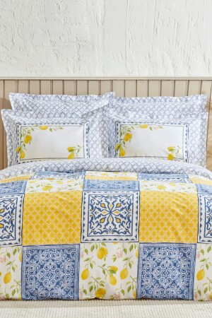 MNZ-Addie 100% القطن مزدوج غطاء غطاء مجموعة صفراء PP - Karaca Home