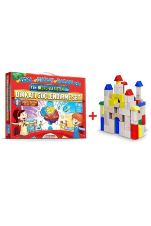 MNZ-Adeda انتباه تعزيز المجموعة عمر 5 + 10 قطع مواد خشبية - Adeda Yayınları