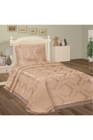 مقعد سريري من نوع MNZ-Aden Chenille واحد 150x240 سم كابوشينو - Prestij Home Tekstil