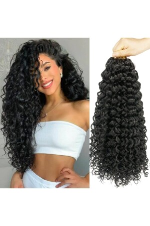 الشعر المشرق من نوع MNZ-Afro Braid Hair - أسود 100 جرام - Remy Hair
