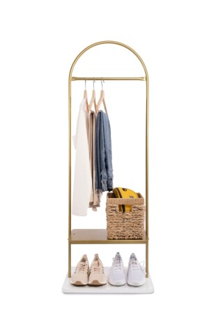 MNZ-Afrodite المعدني قدام معلق الملابس معلق الذهب الملابس معلق الملابس معلق - Fec Reklam