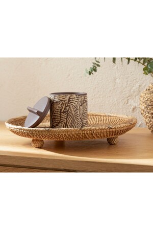 سلة ديكوراتية من طراز MNZ-Agatha 31x31x5,3 سم براون 10034782 - English Home