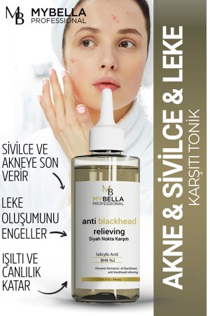 MNZ-Aha Bha، Tonic، Vegan، مضادة للشعر الأسود، حب الشباب في الجسم الموازنة، حب الشباب في الظهر SNTONIK - MY Bella Kozmetik