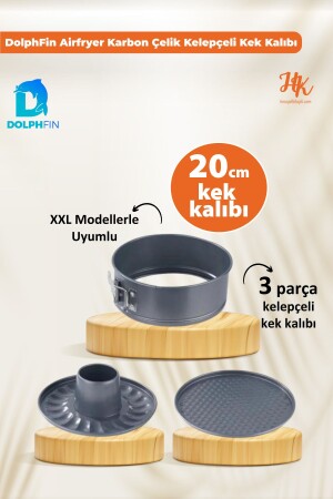 MNZ-Airfryer كربون الصلب صبغة كعكة صبغة تتوافق مع Philips Xxl كعكة صبغة صبغة 20 سم SMRT-212 - DolphFin