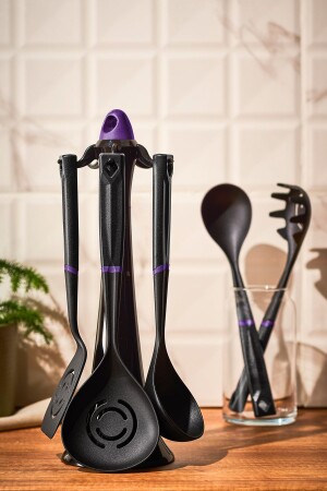 MNZ-Akasya 6 قطعة خدمة مجموعة الأرجواني - Emsan