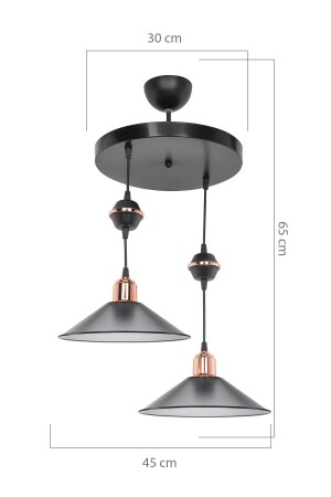 MNZ-Akses Küre Maya المدخن غرفة الطعام المزدوجة غرفة المعيشة غرفة المطبخ الشنادل MNG. 266804 - manogrup avize aydınlatma