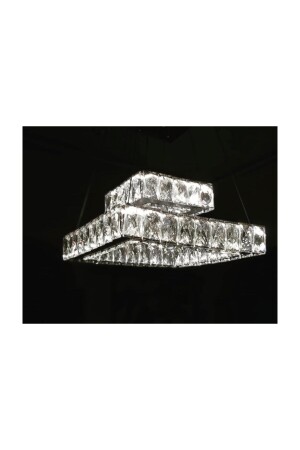 لوحة إضاءة MNZ-Ala بريدية من الحجر البلورية 304 كروم لا يمكن تصلبها LED AL-6168-2 مربع - Avize