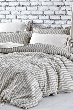 MNZ-Ala King Size Duvet Cover Set 100% عودية القطن الخضراء 240x220 سم NVRALA220 - Ecocotton
