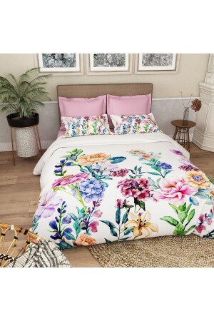 MNZ-Alaca Home Beren غطاء غطاء مزدوج مجموعة 342567910 - ALACA HOME COLLECTİON