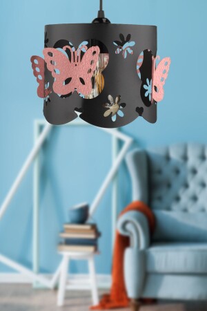 MNZ-Alara شمعة واحدة فراشة وردي أسود BEG1213 - Begüsa