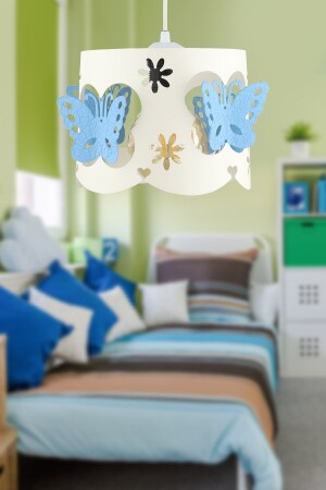 MNZ-Alara شمعة واحدة الفراشة الأزرق الأبيض BEG1213BEG01 - Begüsa