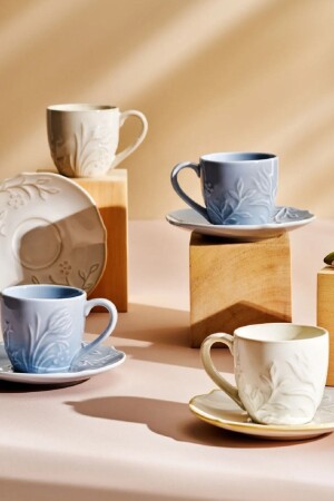 كوب قهوة MNZ-Alaz مجموعة لشخصين 120 مل 153 03. 06. 6679 - Karaca