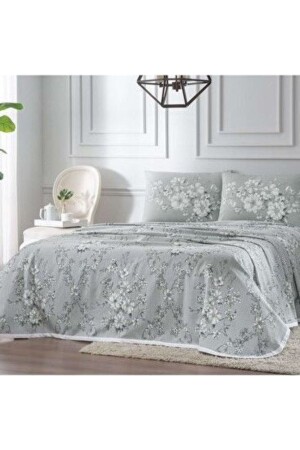 MNZ-Aleda مجموعة ملابس مزدوجة من الدرج الرمادي ADL30204915 - Taç