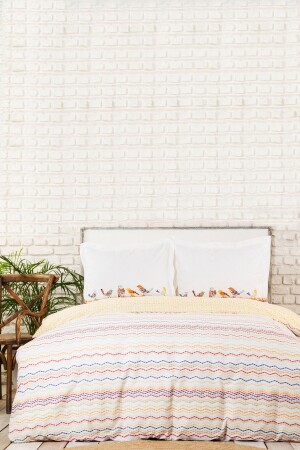 MNZ-Alegra Mood Multi 100% قطن غطاء ملابس مزدوجة مجموعة 200. 21. 01. 0095 - Karaca Home