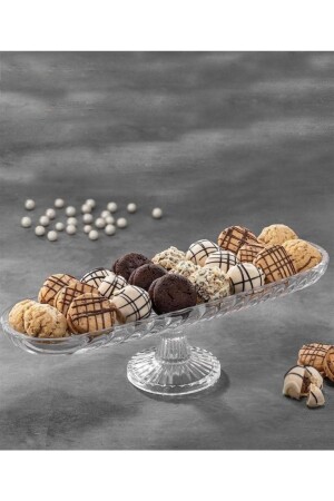 MNZ-Alegre Glass Oval Serving Plate سلطة الفاكهة اللوحة الزجاجية تقديم القنينة MG-39135-1 - Multiamo