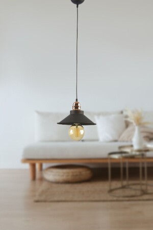 MNZ-Alfa مصباح العدوان الحديثة الأسود مقهى واحد - مطبخ شمعة LA500000030 - Fer Avize