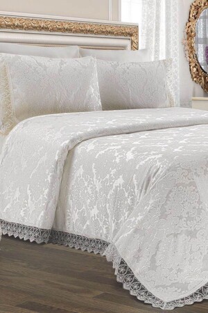 كريم مادة MNZ-Alfima Aden Chenille مزدوجة - Pınar