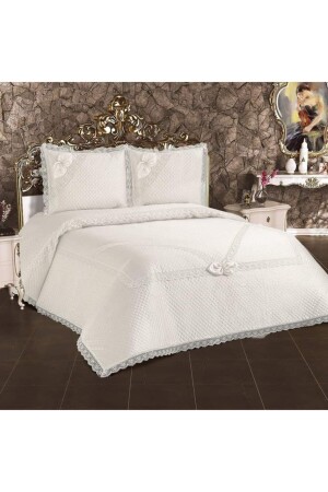 MNZ-Alfima Home فرنسية مقبضة ملابس سريرية مزدوجة - Bursa Çeyiz