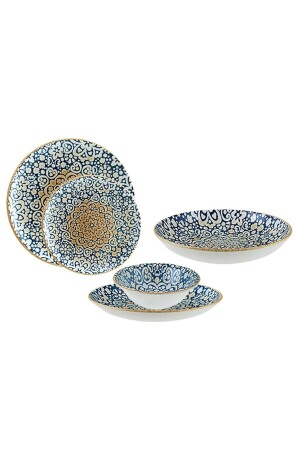 MNZ-Alhambra Gurme 25 قطعة عشاء مجموعة 6 أشخاص BNN-ALHGRM25YS - Bonna Porselen