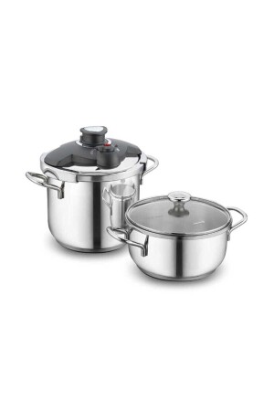 MNZ-Alia 4 قطع طبخ الضغط مجموعة A171 9080802A171 - KORKMAZ