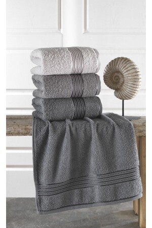 MNZ-Alia Soft 50x90 سم مجموعة من 3 مناشفة اليد ووجهه 153-99-0119 - Binnur Home