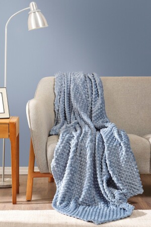 MNZ-Alice Indigo Bud Wellsoft TV Blanket 130x170 سم - Karaca Home