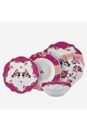 MNZ-Allure الوردي الخزف الخزف المعدل 24 قطعة CAPALL1PK24 - CHIARA ALESSI