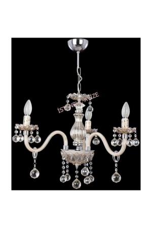 MNZ-Almira 3 Piece Cream Glass Arm قمرة 323205952_1 - İstanbul Avize