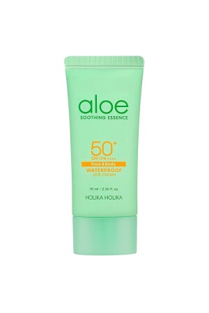 MNZ-Aloe Soothing Essence كريم الشمس المقاوم للماء Spf50 - كريم الشمس المقاوم للشمس 70 مل - Holika Holika