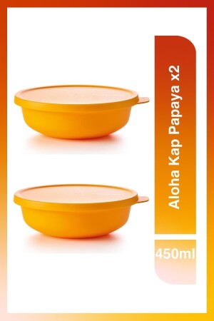 MNZ-Aloha Cap 450ml بابايا X2 alh0 - Tupperware