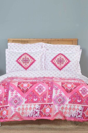 MNZ-Alondra Fuchsia 100% قطن غطاء مزدوج 200 مجموعة 20. 01. 0350 - Karaca Home