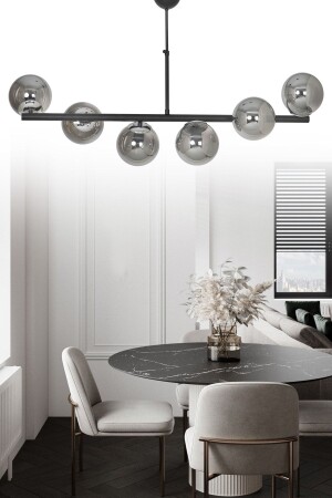 MNZ-Altina 6-piece Black عصرية فاخرة الشنابل SEF164 - ŞL Şef Light