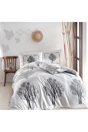 MNZ-Altınbaşak Ranforce Tree Gray غطاء غطاء واحد 0-1594 - Altınbaşak