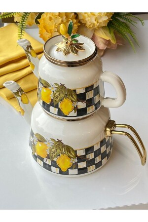 MNZ-Amarillo Enamel Teapot 051591 - ROSSEV