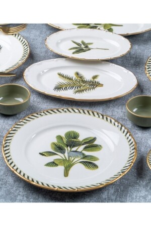 MNZ-Amazon 27 قطعة الفطور الخزفية مجموعة XTL-21-0407 - ACAR