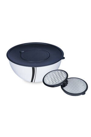 MNZ-Ambition 5 Piece Mixing & Storage Bowl مع جهاز جريتر 24 سم. - Mamma
