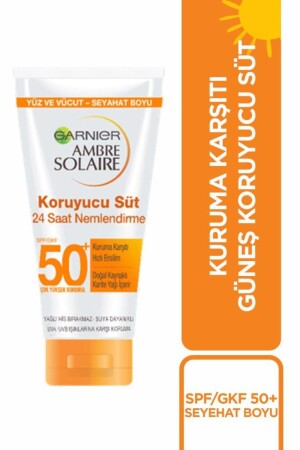 MNZ-Ambre Solaire حجم السفر حليب واقي من الشمس Gkf50 50 مل 3600542223348 - Garnier