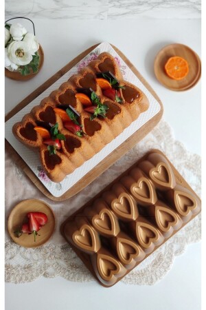 قماش كعك قنبلة من النيران من طراز MNZ-Amethyst Cast Non-Stick Baton Cake Mold - Gold TYC00446819596 - Amboss