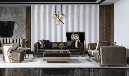 مجموعة الأريكة الفاخرة MNZ-Amore - Cadde Yıldız