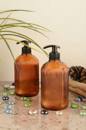 MNZ-Angdesign زجاج البحر صابون سائل 2-amber 1200 - ANGDESİGN