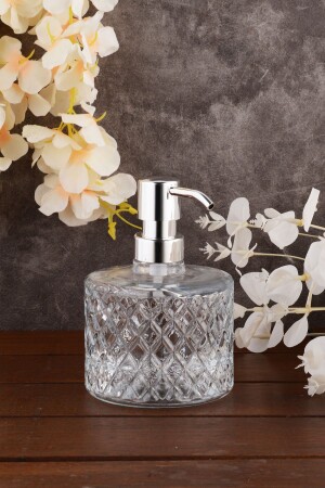 MNZ-Angdesign كريستال الزجاج السائل الصابون الموزع - شفاف 6000 - ANGDESİGN