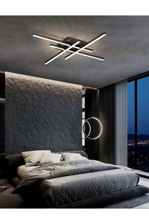 MNZ-Anthracite 3 Light Color #2 LED Ceiling Lamp، شمع، الإضاءة الحديثة، الإضاءة الزخرفية CL50502 - CATLUZ