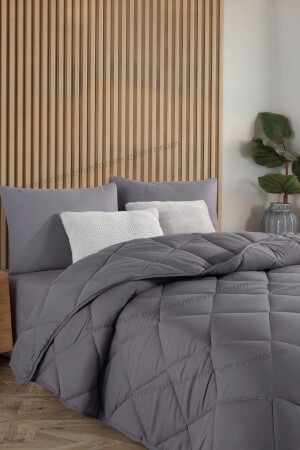 MNZ-Anthracite Gray Soft Winter Quilt واحد 155*215 - Formeya