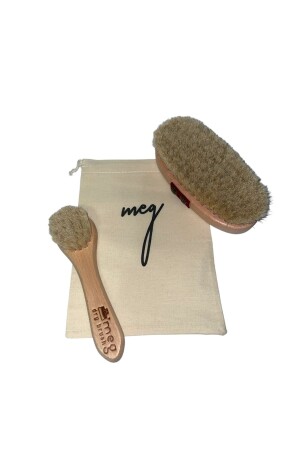 MNZ-Anti-Cellulite Natural Horsehair Cellulite Brush وفرشة الشعر الحصان في وجه الحصان MEG02 - MEG Dry Brush