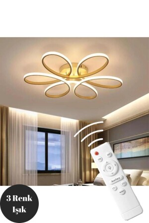 مُصدر طلاء من نوع MNZ-Antique Modern 3 Color Light LED Lamp with Remote Control nipul-e-k-01 - Elektroyou